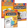 Shell Education Shell Education 24592 180 Days of Reading; Writing & Math for Third Grade Book; Set of 3 24592
